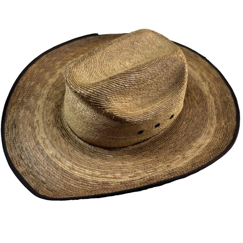 Resistol Jason Aldean Collection Palm Leaf Straw Cowboy Hat Western Rodeo 7 1/4